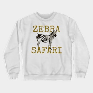 Zebra Safari Crewneck Sweatshirt
